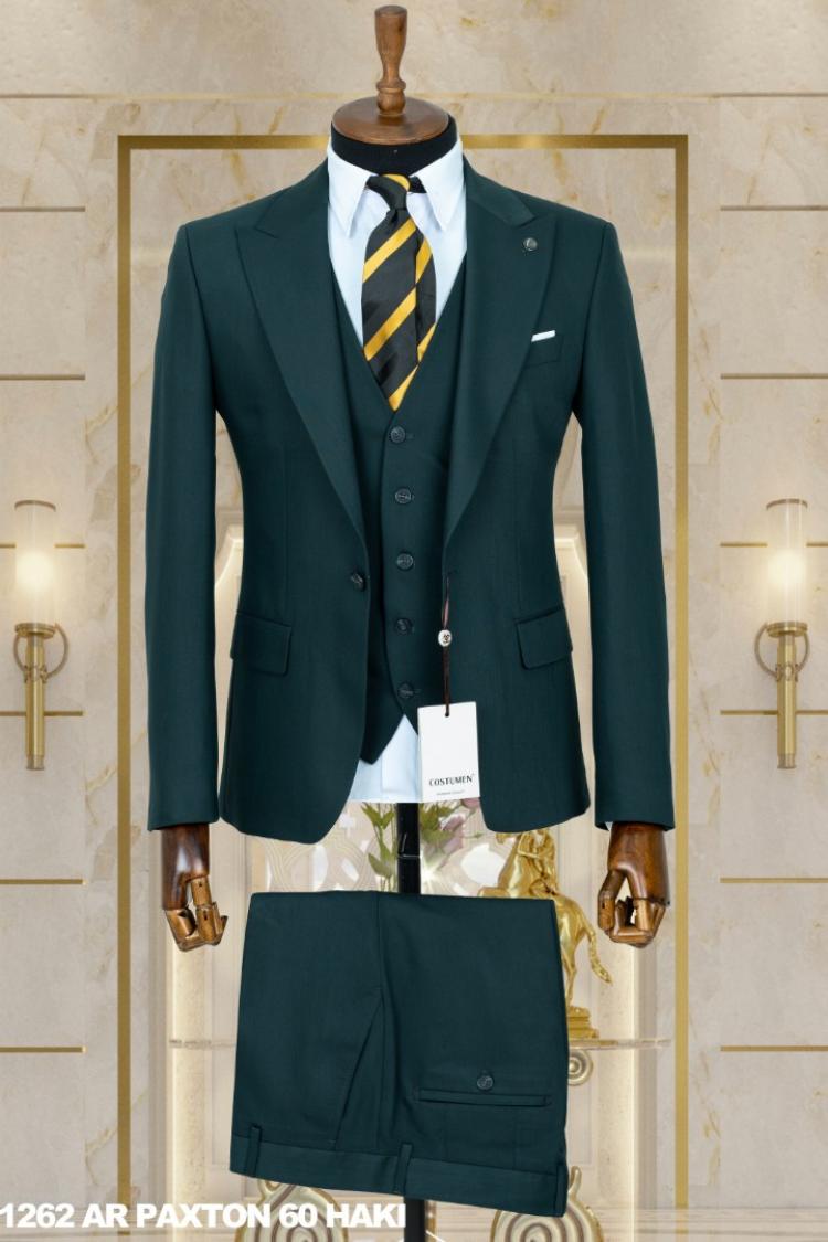 Dobby Men's Suit Khaki Dobby Men's Suit Khaki