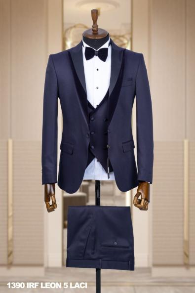 Men's Wedding Suit Navy Blue