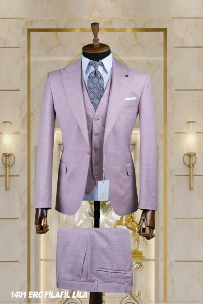 Dobby Men's Suit Lilac