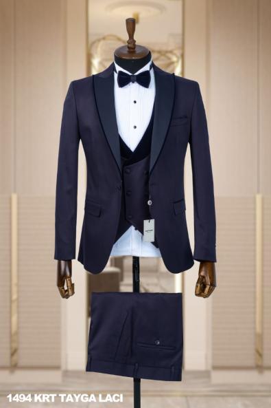 Men's Wedding Suit Navy Blue