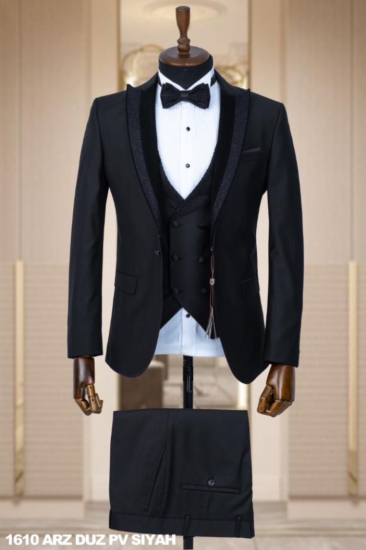 Men's Wedding Suit Black