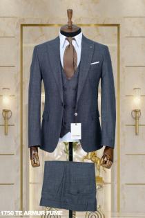 Dobby Men's Suit Smoked Dobby Men's Suit Smoked