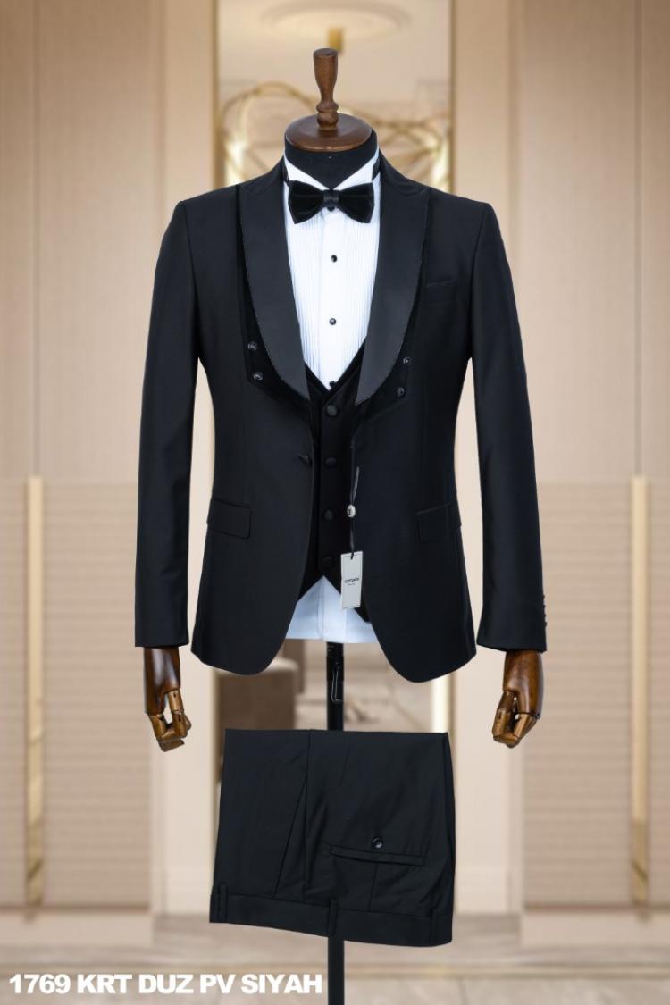 Men's Wedding Suit Black
