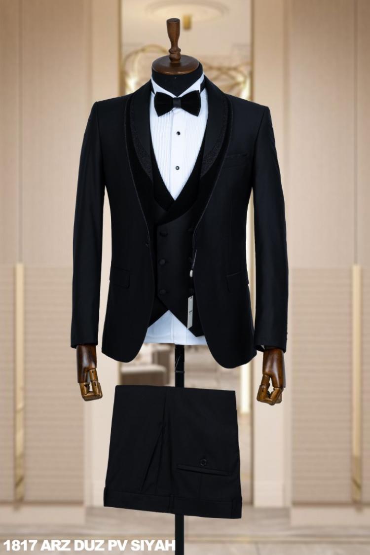 Men's Wedding Suit Black