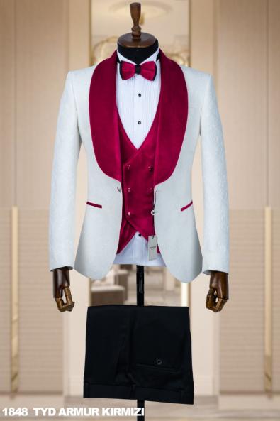 Men's Wedding Suit Red