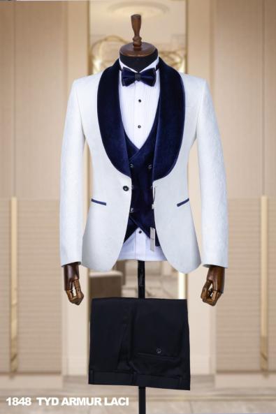 Men's Wedding Suit Navy Blue