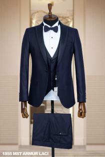 Men's Wedding Suit Navy Blue