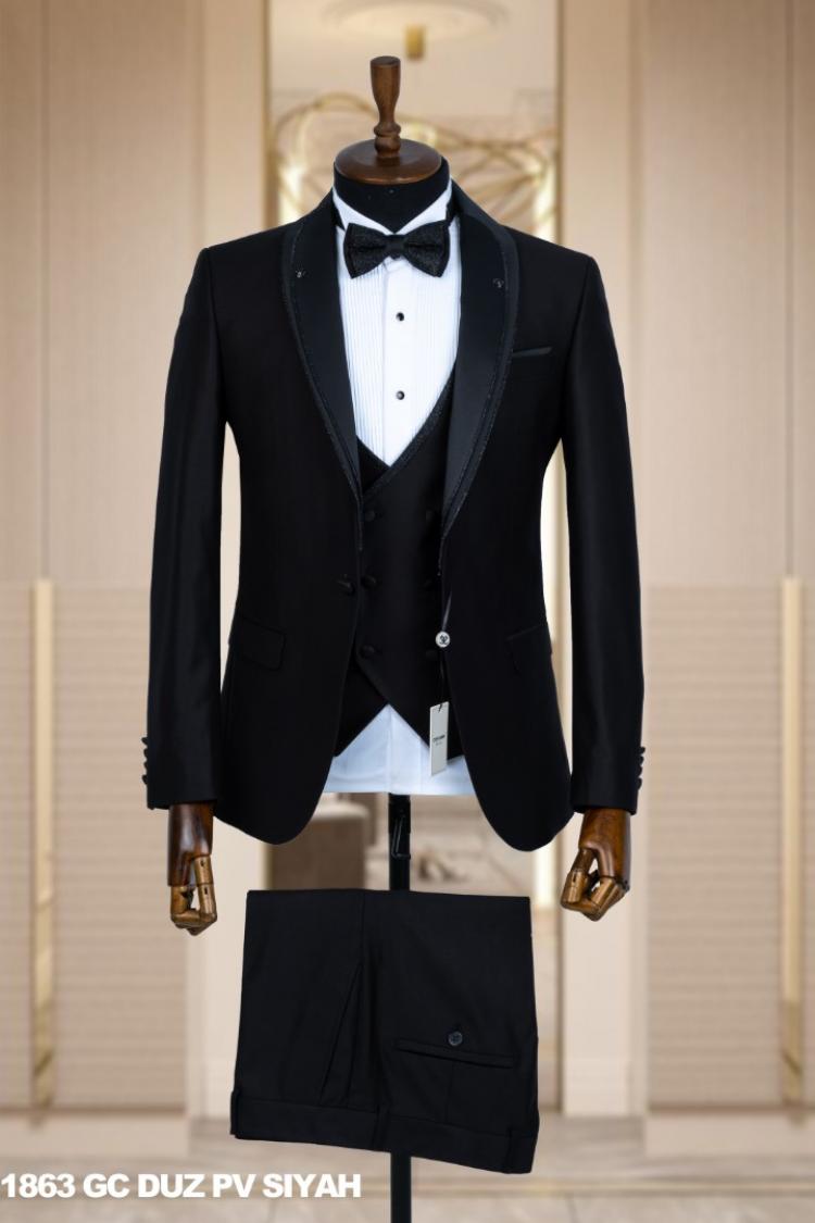 Men's Wedding Suit Black Men's Wedding Suit Black