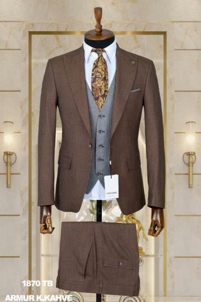 Exclusive Men's Suit Dark Brown