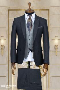 Double Sided Vest Men's Suit Black Double Sided Vest Men's Suit Black