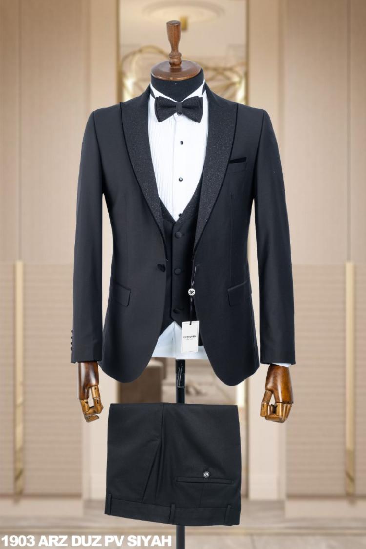 Men's Wedding Suit Black