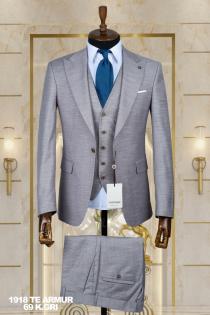 Dobby Men's Suit Dark Gray Dobby Men's Suit Dark Gray