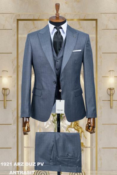 Dobby Men's Suit Anthracite
