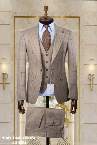 Combined Men's Suit Beige