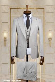 Dobby Men's Suit Light Brown Dobby Men's Suit Light Brown