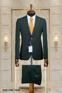 Double Men's Suit Khaki