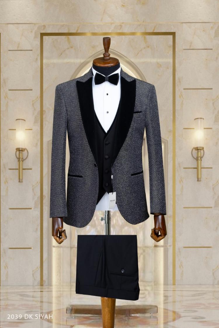 Jacquard Men's Groom Suit Jacquard Men's Groom Suit