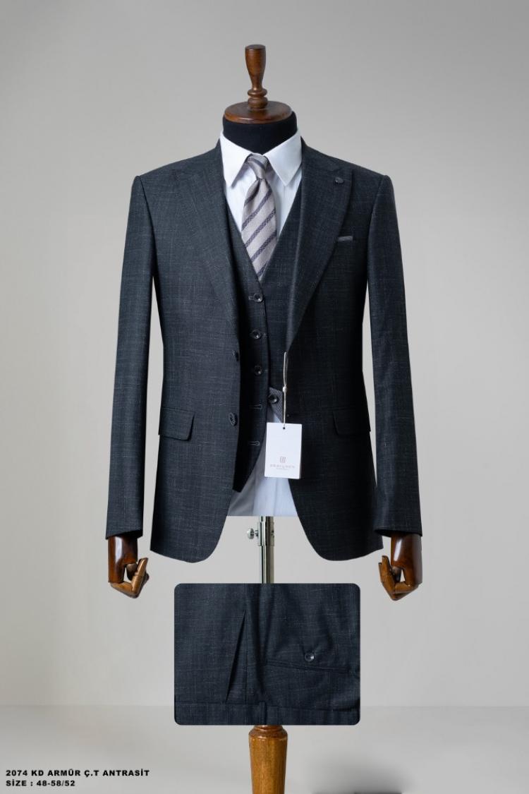 Men's Suit with Double-Sided Vest Men's Suit with Double-Sided Vest