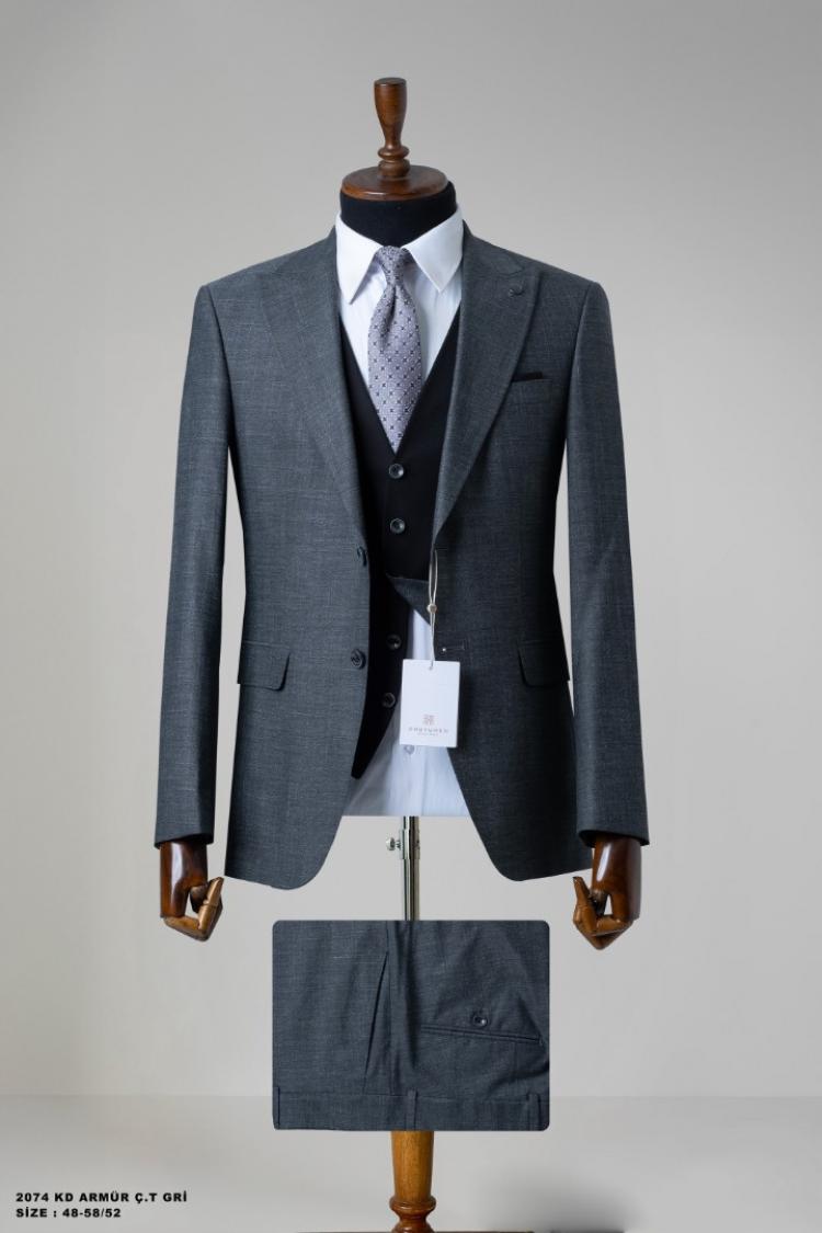 Men's Suit with Double-Sided Vest Men's Suit with Double-Sided Vest
