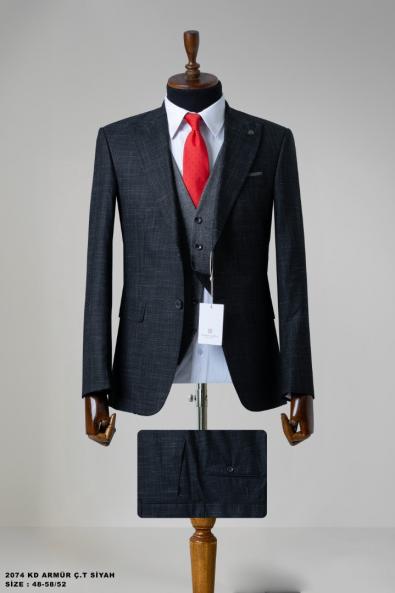 Men's Suit with Double-Sided Vest