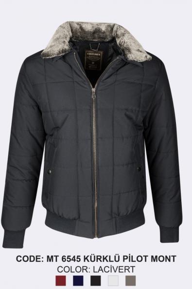 Men's Poly Coat Navy Blue