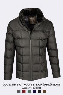 Men's Poly Coat Black
