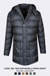 Men's Poly Coat Navy Blue