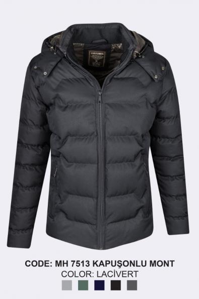 Men's Poly Coat Navy Blue