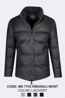 Men's Poly Coat Navy Blue